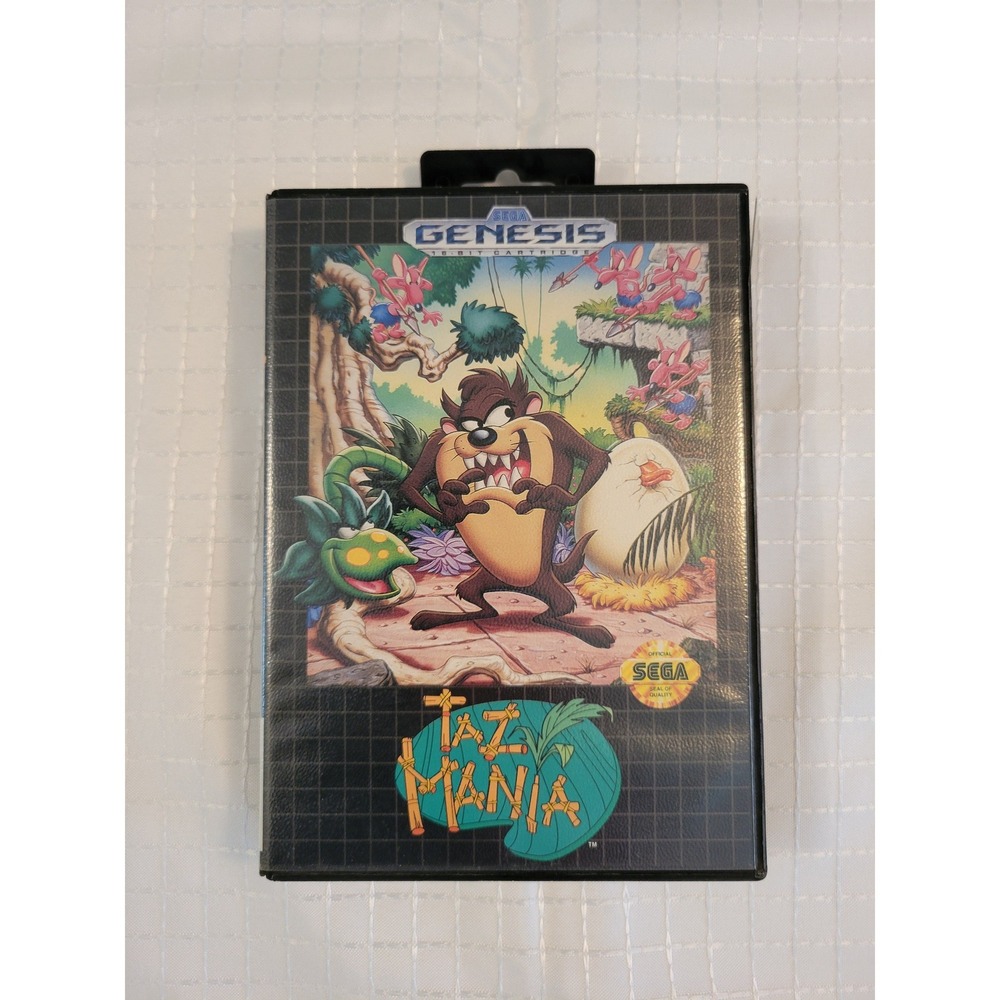 Taz-Mania Sega Genesis Game CIB Complete with Manual 16-Bit Cartridge 1032